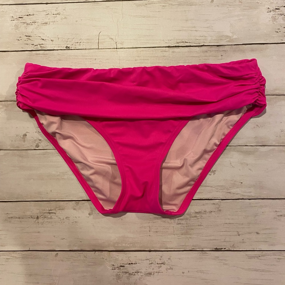 Victoria’s Secret The Heavenly Bikini bottoms.  Size Large.  Color - Hot pink